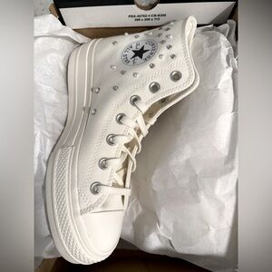 Converse Women's Cream High-Top Sneakers